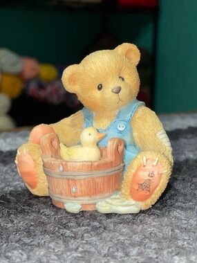 Vintage Cherished Teddies "Robert: Love Keeps Me Afloat" figurine